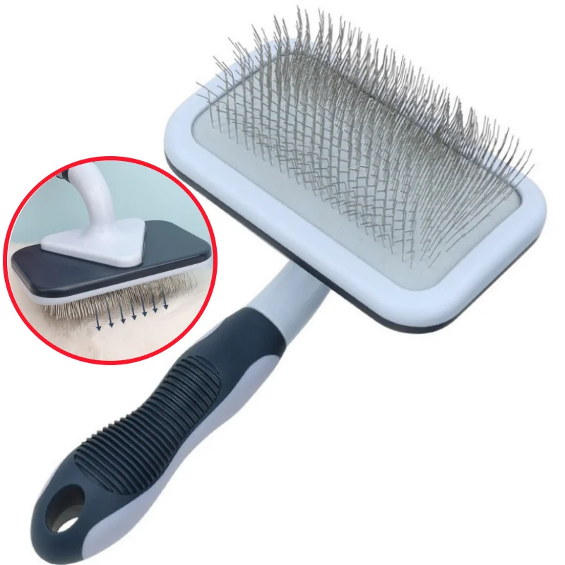 

Dog Comb Dogs Brush Massage Cat Brush Dog Grooming Stainless Steel Combs for Large Dogs Hair Cleaning Brushes Pet Accessories