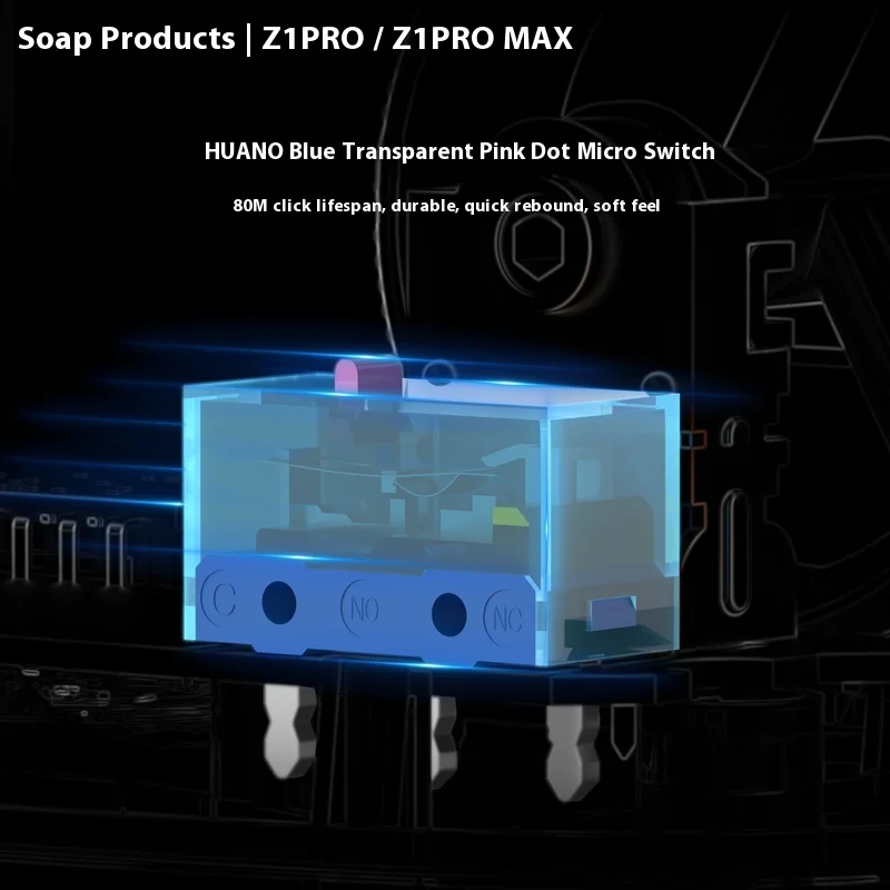 Zao Pin Z1 Pro Wireless Gaming Mouse (2.4g Tri-Mode) Ultra 4k/8k Polling Rate Ergonomic Design For Medium/Small Hands​ Offical