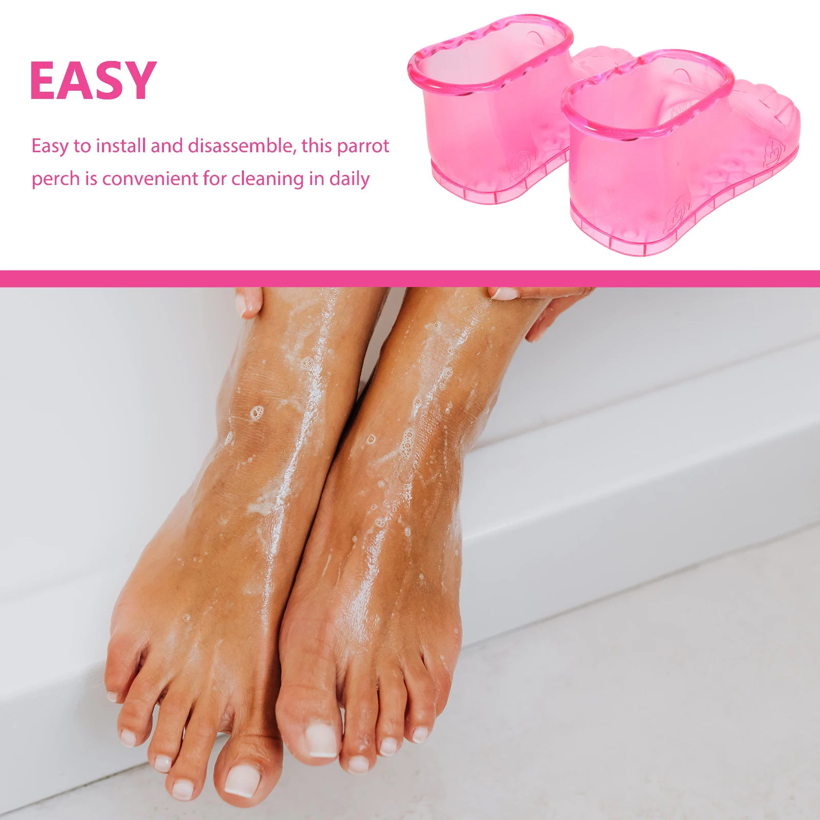

Soaking Shoes PVC Foot Bath Basin Bucket for Travel Wash Rosy Massage Tub Shoe Foot Care Tool Footwear