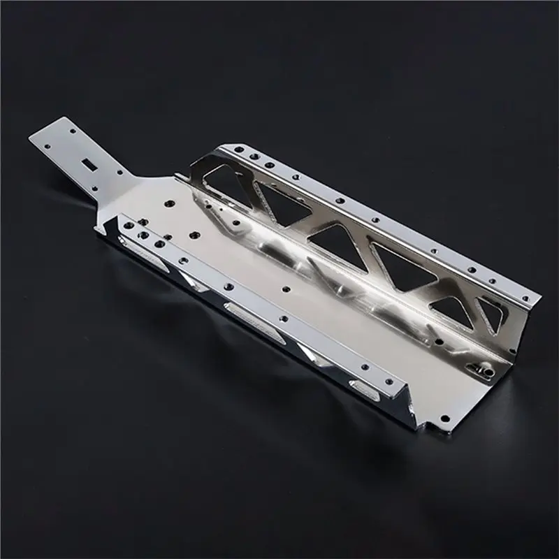 ABUM-Metal Main Frame Chassis For 1/5 Scale HPI ROFUN BAHA ROVAN Motor BAJA 5B 5T 5SC RC Car Trucks Engine Parts