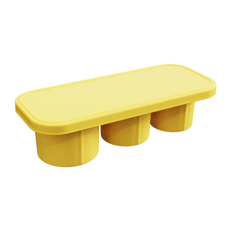 النوع الجديد من قالب الثلج المصنوع من السيليكون على شكل مكعبات الثلج مع غطاء سهل التشكيل