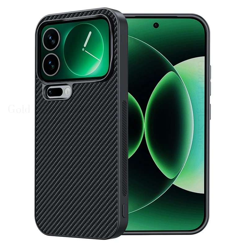 For Xiaomi 18 Pro Max Kevlar Carbon Fiber Spliced Shockproof Case For Xiaomi 17 Pro Max Mi 14 15 Ultra Stitched Protection Cover