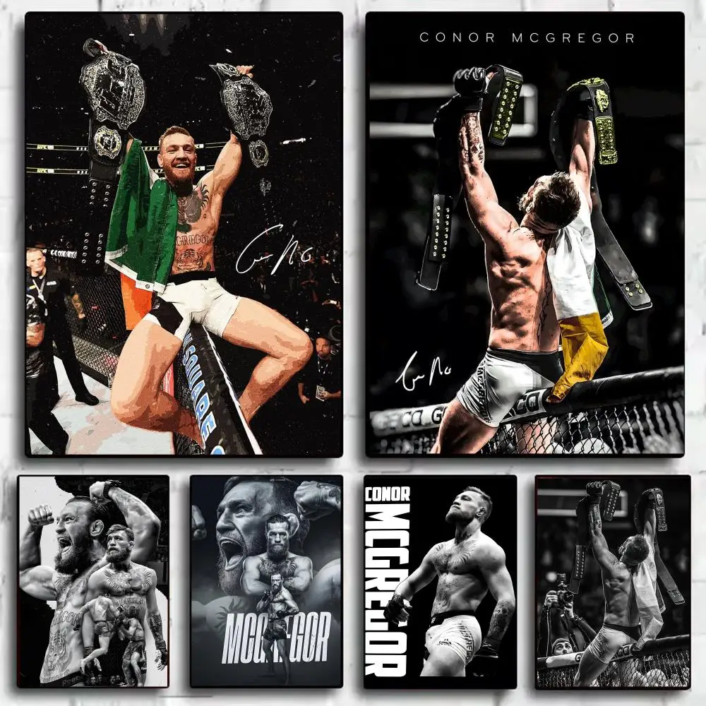 Affiche décorative murale C-Conor Boxers M-McGregor, autocollants décoratifs, impression photo murale pour la maison, le salon, la décoration du couloir