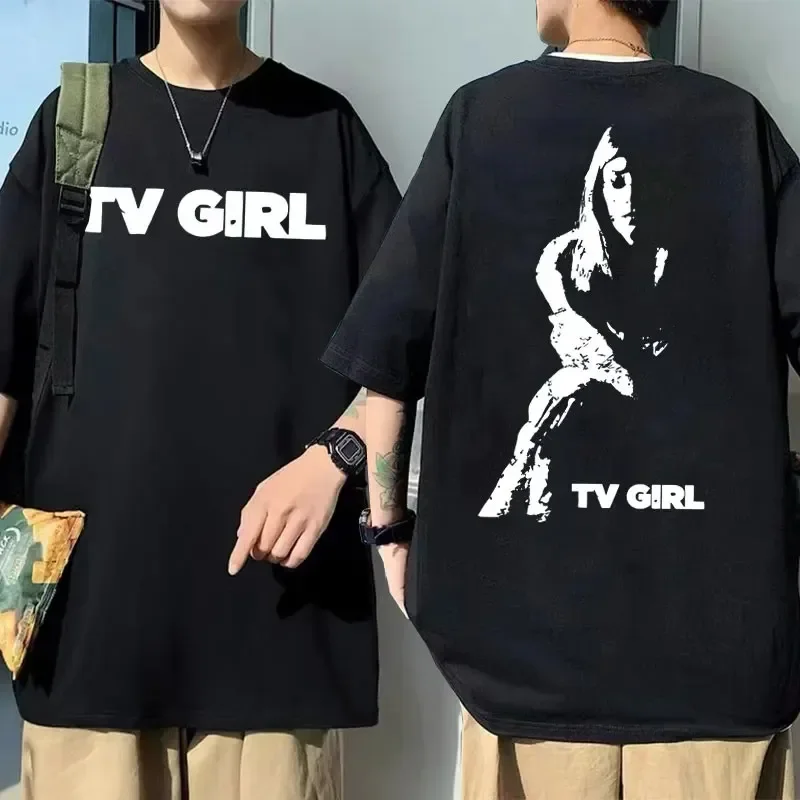 TV Girl Lover Rock Song Album Men's and Women's Extra Large Short Sleeved T-shirt Cotton T-shirt French Poster PeripheralT-shirt