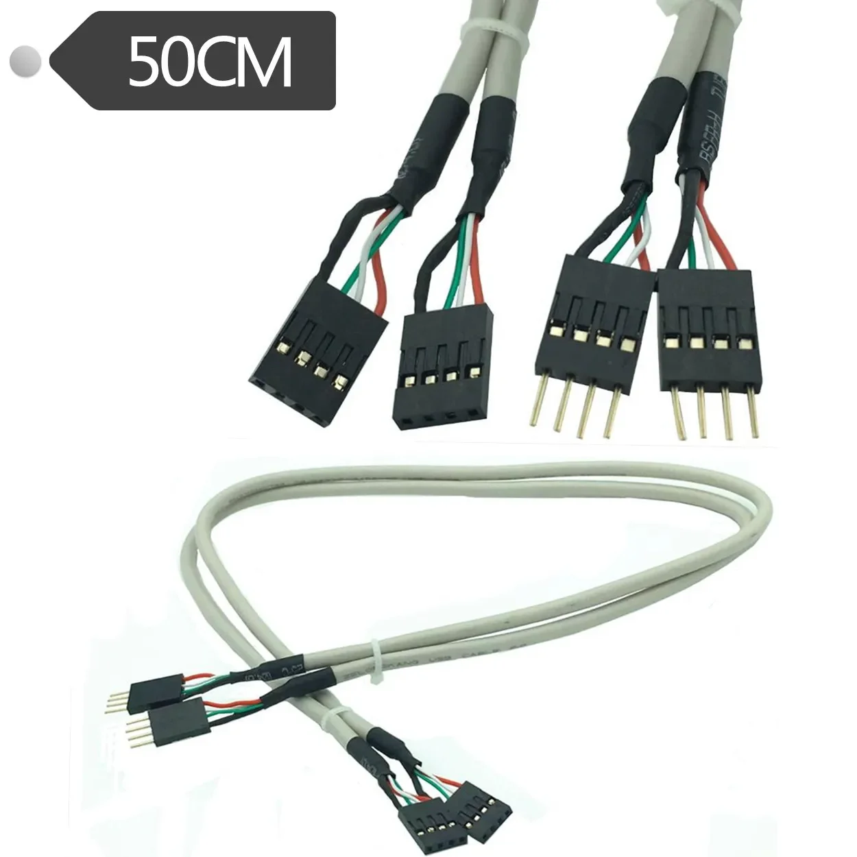 

4pin male to female DuPont wire 20CM double ended 4PIN 2.54mm HOUSING 0.5m