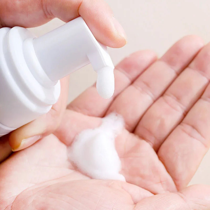 Wimpernshampoo Mousse 60 ml Wimpernverlängerung Falsche Wimpern Kleber Reinigungsschaumpumpe Keine Stimulation Make-up-Werkzeug Zubehör Sauber