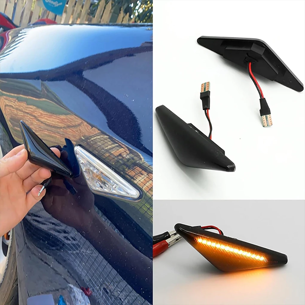 2Pcs Dynamic Flowing Turn Signal Lights Light Dynamic Side Marker For Falcon XT…