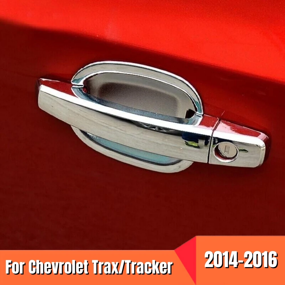 

ABS Chrome Door Handle Cover & Door Bowl Cover Car Exterior Sticker Accessories 12pcs For Chevrolet Trax/Tracker 2014 2015 2016