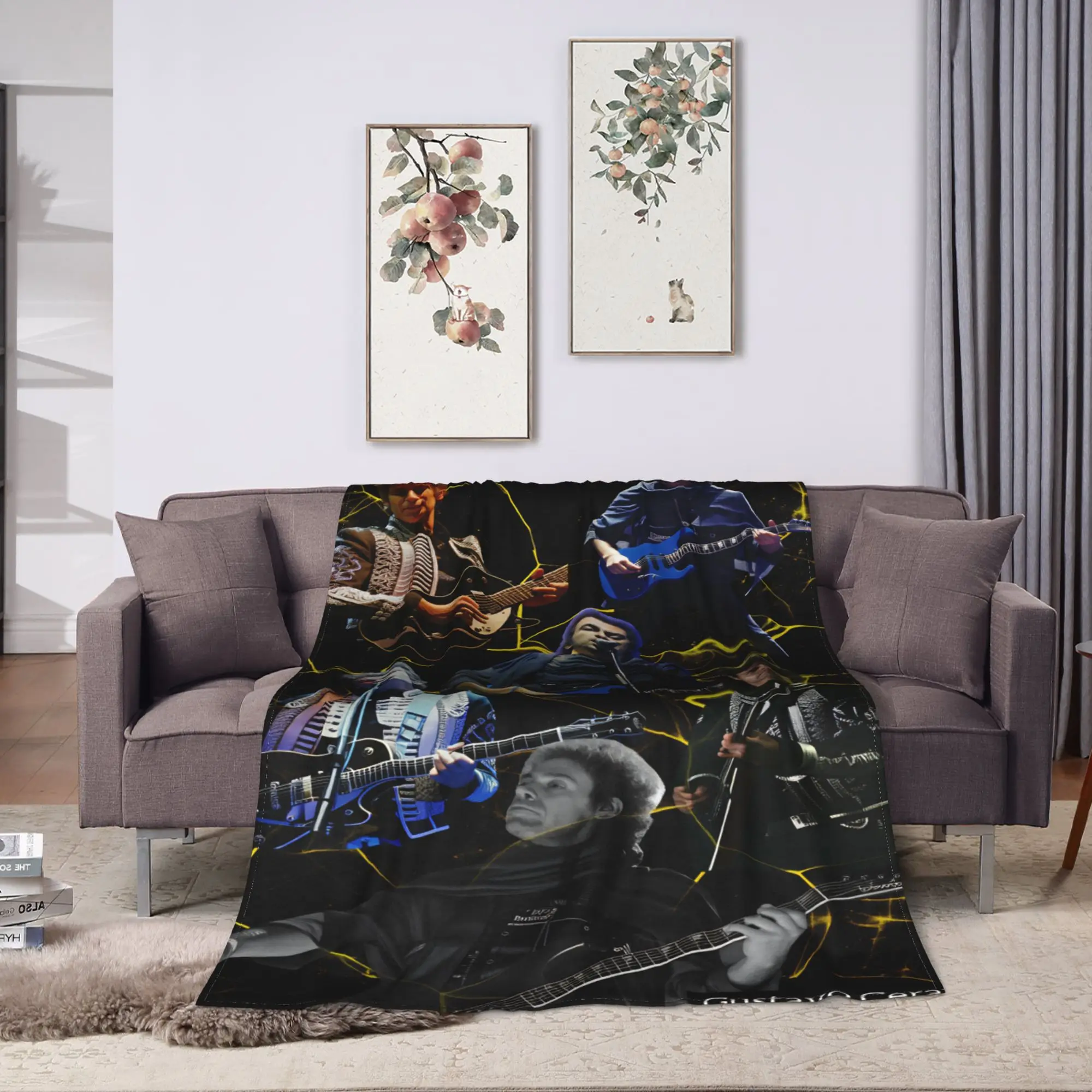 Gustavo Cerati Argentine Singer  Blanket  Warm Soft Print Plush Throw Blanket For Girls Boys Bedroom Flannel Bedspread Bed Cover