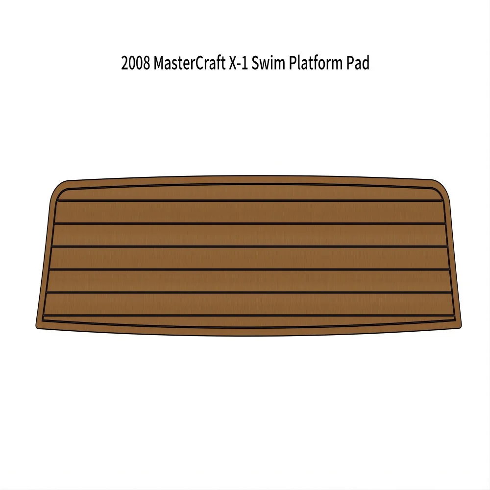 2008 MasterCraft X-1 Swim Platform Pad Boat EVA Faux Foam Teak Deck Floor Mat SeaDek MarineMat Gatorstep Style Self Adhesive