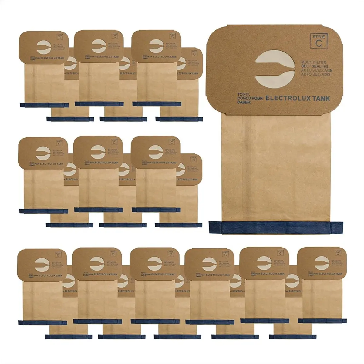 （ON SALE）24 Pack Canister C Vacuum Sweeper Bags Replacement Style C Bags for Type C Canister Vacuums