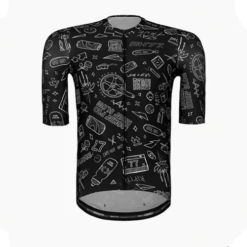 Imagen 2 del producto RH77-camisetas de manga corta para ciclismo y exteriores para hombre, accesorios de ciclismo, Maillot, camisetas clásicas transpirables