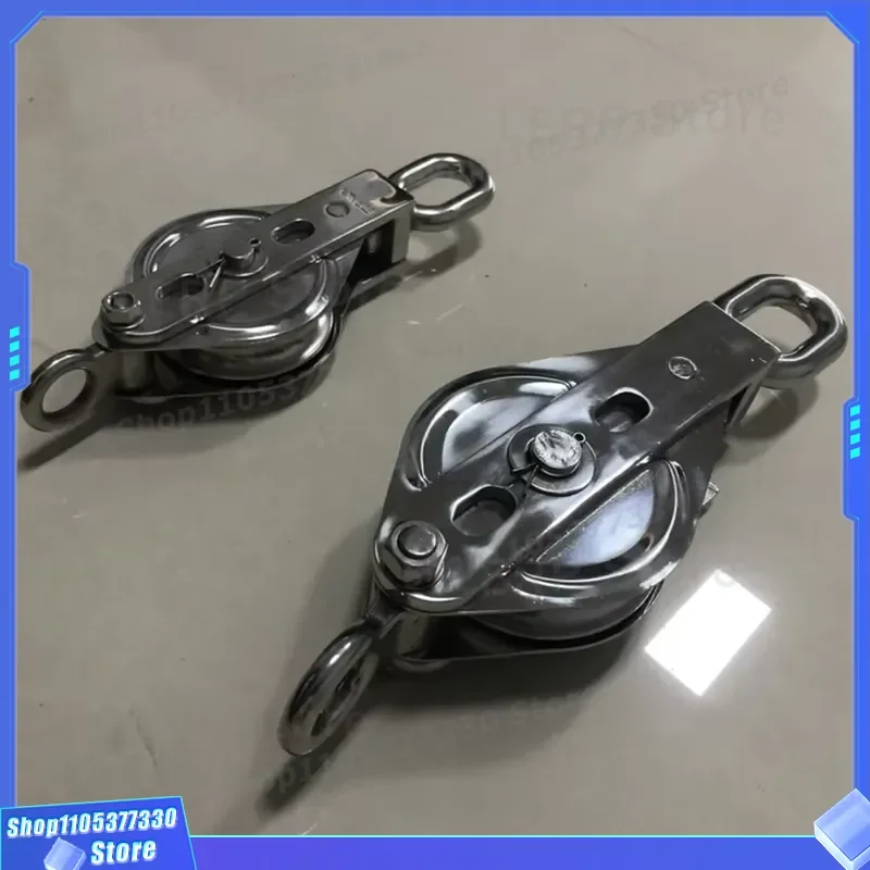 Heavy Duty Stainless Steel Rotary Pulley for Crane Hook Customizable Synchronous Wire Rope Structure OEM Factory Direct