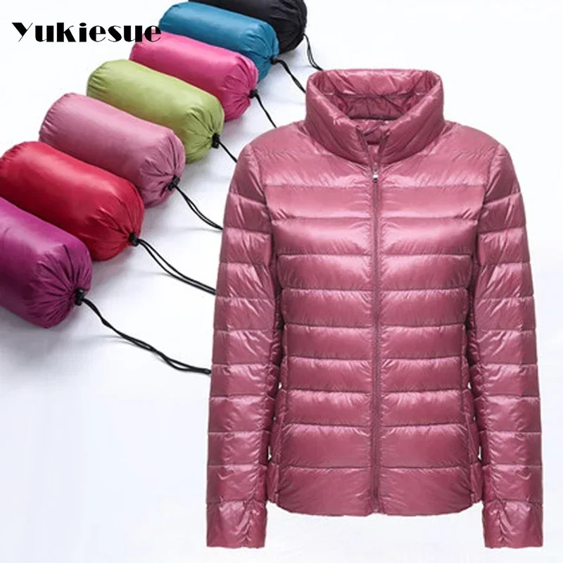 

18 colours Down Parka 2025 Famous Brand Designer Winter Jackets Women 90% White Duck Down Jackets Outwear light Thin Coat