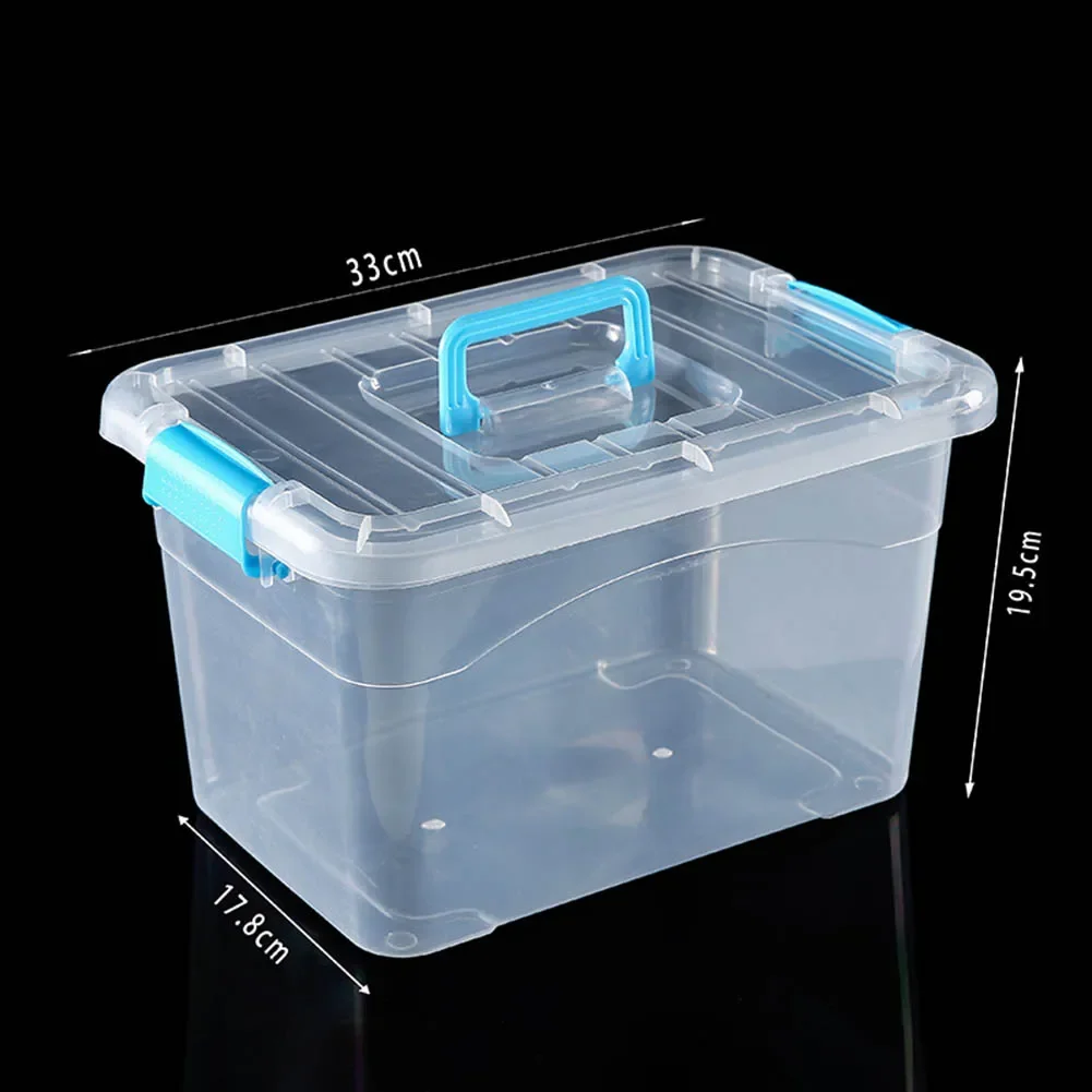 

Lidded Box Storage Box Transparent Thickened Plastic Storage Box Toys Storage Easy Visibility Design Single Piece Storage