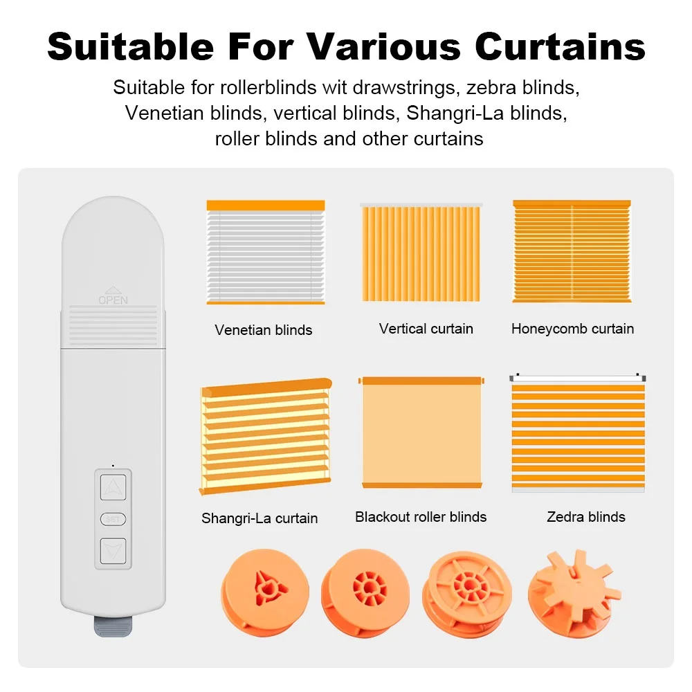 Tuya Zigbee Smart Motor Electric Chain Roller Blinds Shade Shutter Drive APP Remote Control Compatible with Alexa Google Home