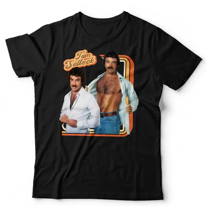 Tom Selleck 70s Retro Star T Shirt Kids Throwback Homage Vintage Macho