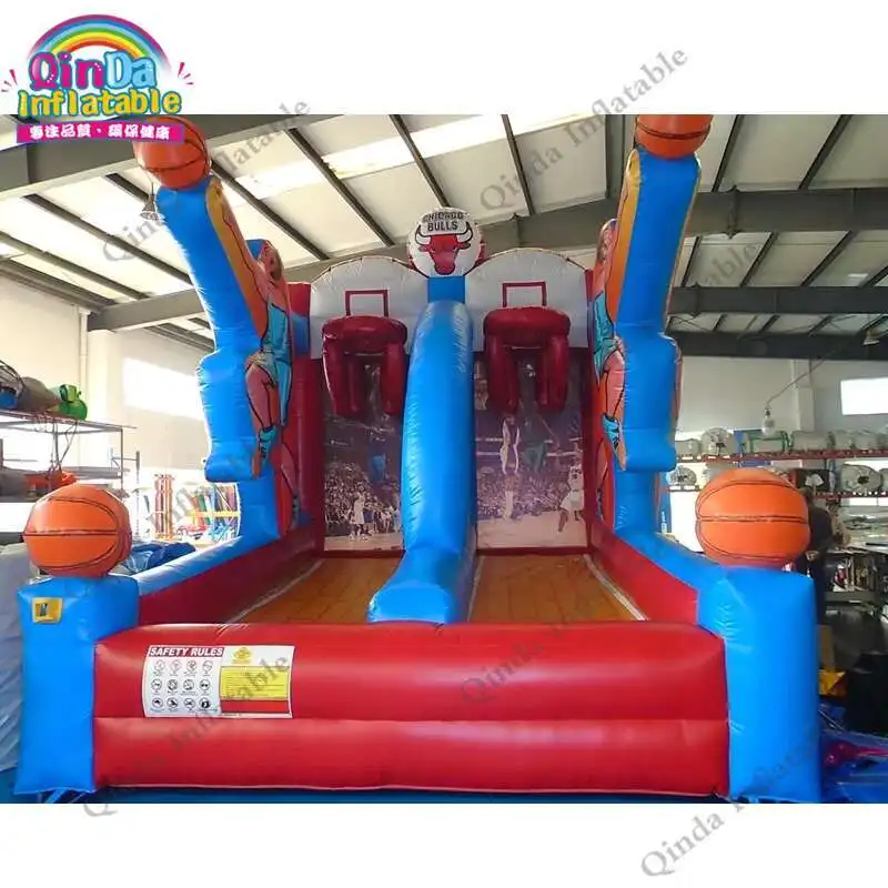 Inflatable Sport Game Basketball Hoop, Inflatable Basketball Court For Sale