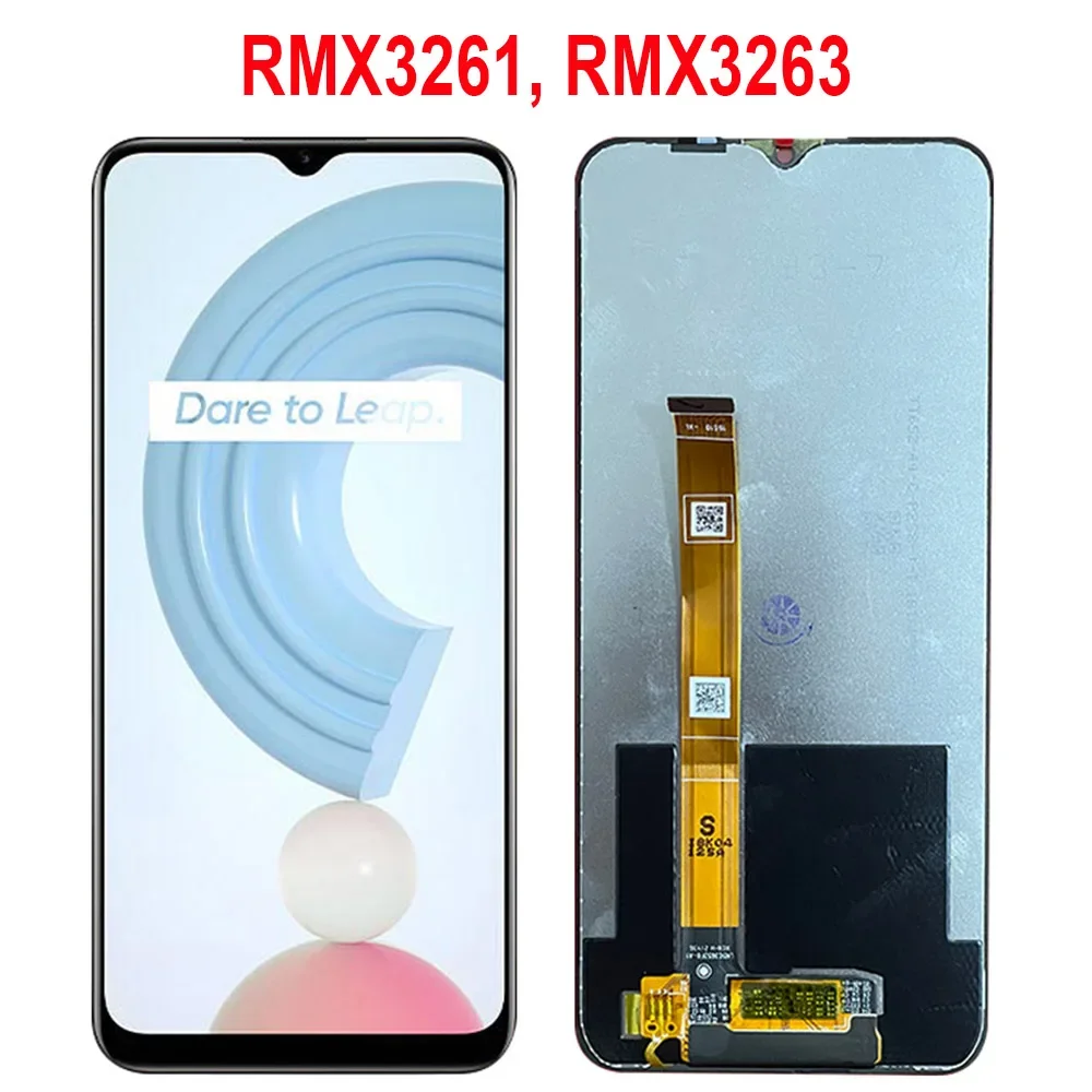 6.5'' For OPPO Realme C21Y RMX3261, RMX3263 LCD Display With Frame Touch Digitizer Assembly For Realme C21Y Screen Replacement