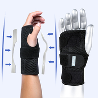 2 Piece Wrist Splint Carpal Tunnel Protector Wrist Support Hand Brace Palm Wrap Wrist Injury Fracture Fixed Orthopedic Wristband