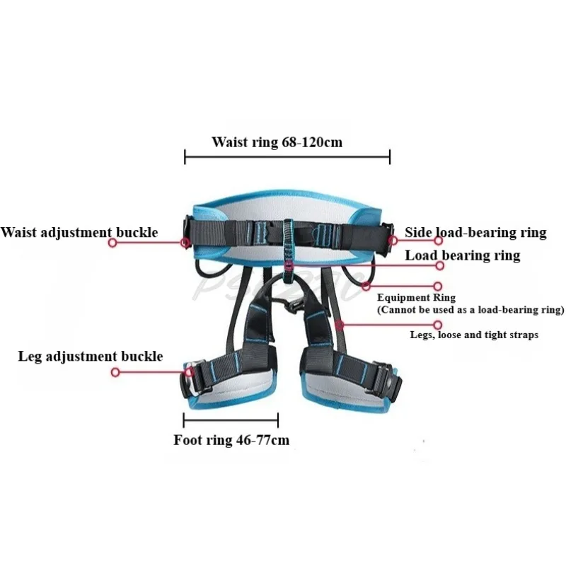 Outdoor High-altitude Work Safety Belt Speed Descent Half Body Safety Belt Protection Engineering Safety Belt