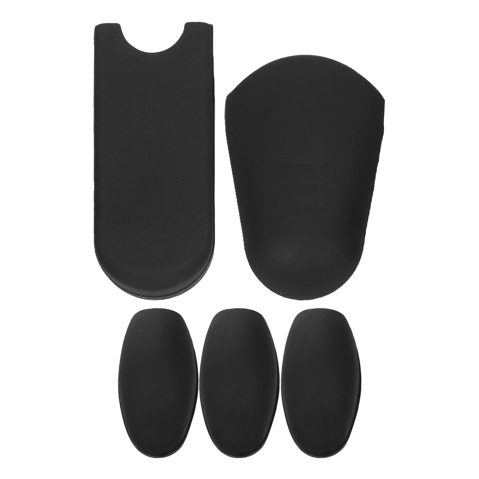 

5Pcs Saxophone Thumb Rest Mat Precise Openings Free Movement Durable Silicone Black Saxophone Thumb Finger Sax Gel Cushion Pad