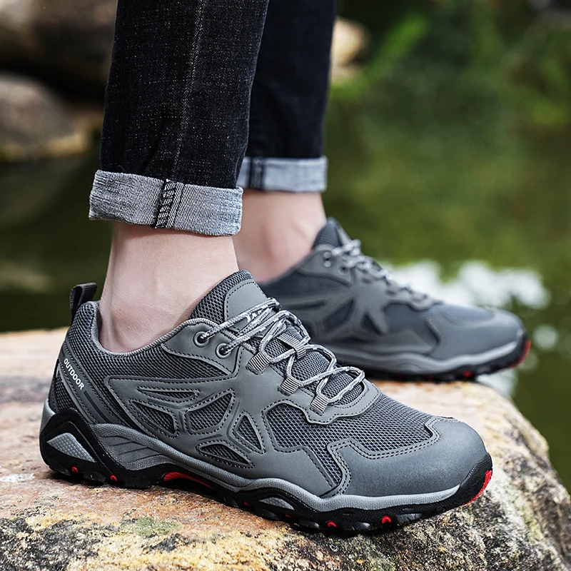 Summer Breathable Women's Hiking Shoes Mountain Climbing Sports Outdoor Shoes Stream Traversing Shoes Low Help Height Men's Gear