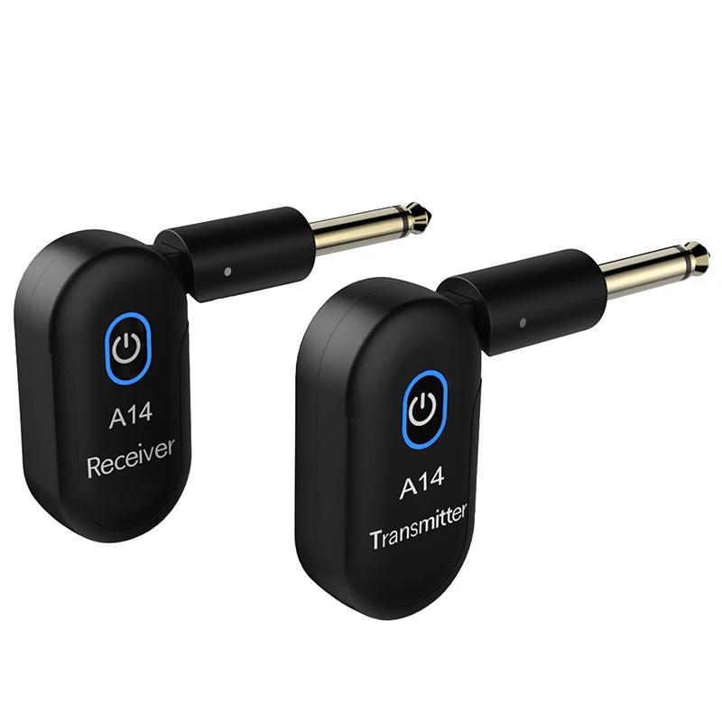 A14 Musical Instrument Wireless Audio Transceiver 90° Rotatable Guitar Audio System Electric Bass Guitar Pickup Receiver