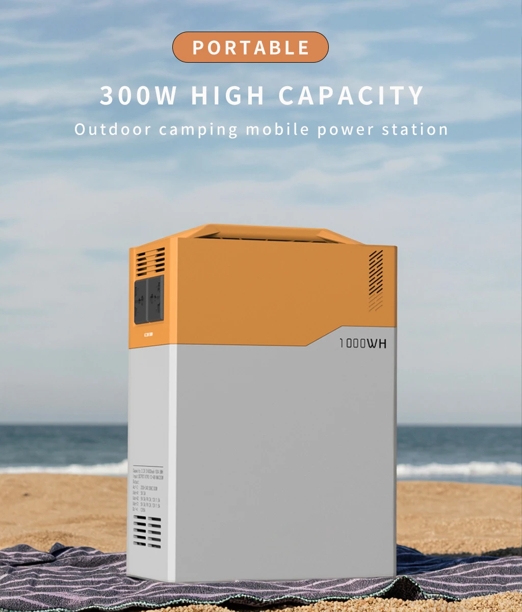 Manufacturer Backup Solar Generator Supply 300w Emergency Outdoor Energy Storage 1kwh Portable External Battery Power Station