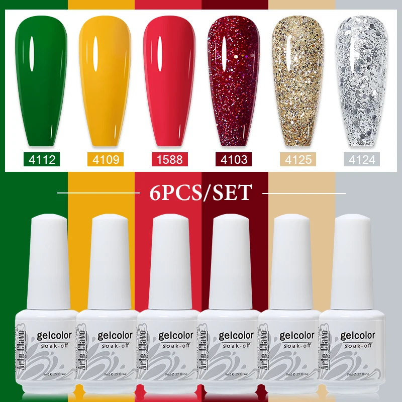 アルテクラボ フルニューグラスボトル 6本セット 180色 ジェルネイルポリッシュ マットトップコート シーズンズバーニッシュ セミパーマネントネイルアート