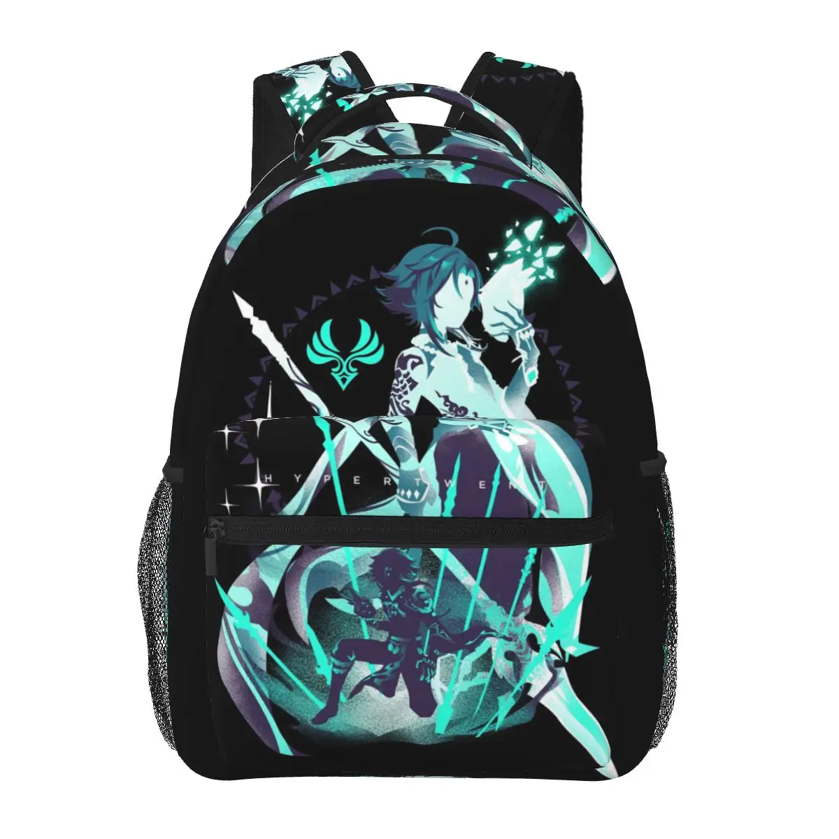 Genshin Impact Kawaii Games Character Cartoon Student Backpack School Bag Daypack for Men Women Fashion Bookbag Shoulder Bags