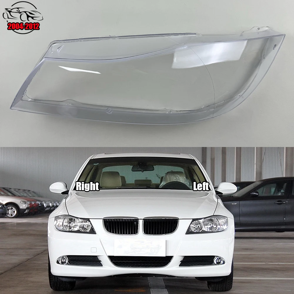 

For BMW 3 Series E90 2004~2012 Halogen Headlight Cover Transparent Lampshade Lamp Shade Plexiglass Replace Original Lens