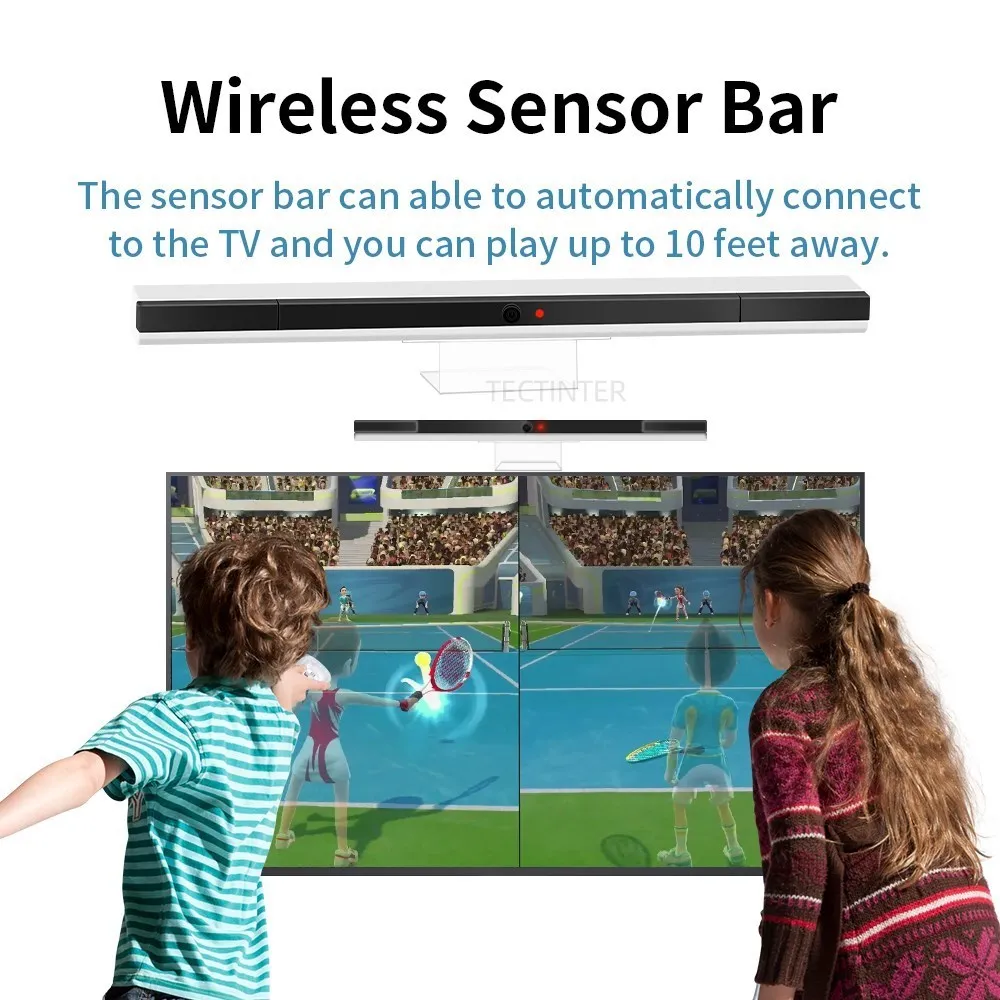 Wireless Bluetooth Sensor Remote Bar For Wii Receiver Sensor Bar For Nintendo wii Infrared IR Signal Ray Sensor Receiver Bar