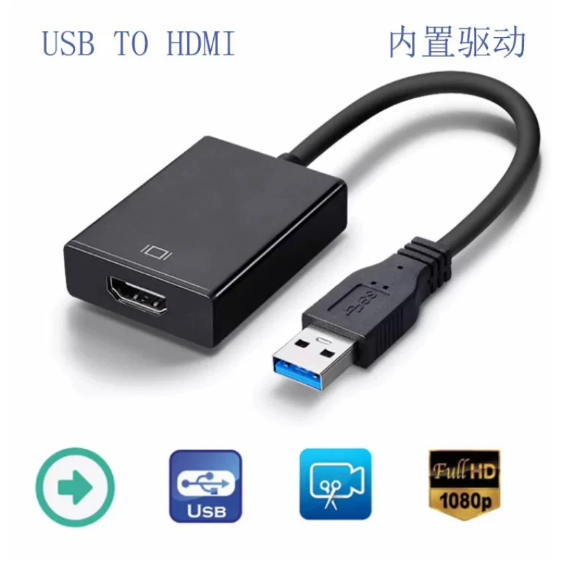 USB to HDMI Adapter Cable Mirror Extended Display Audio Video Sync Output