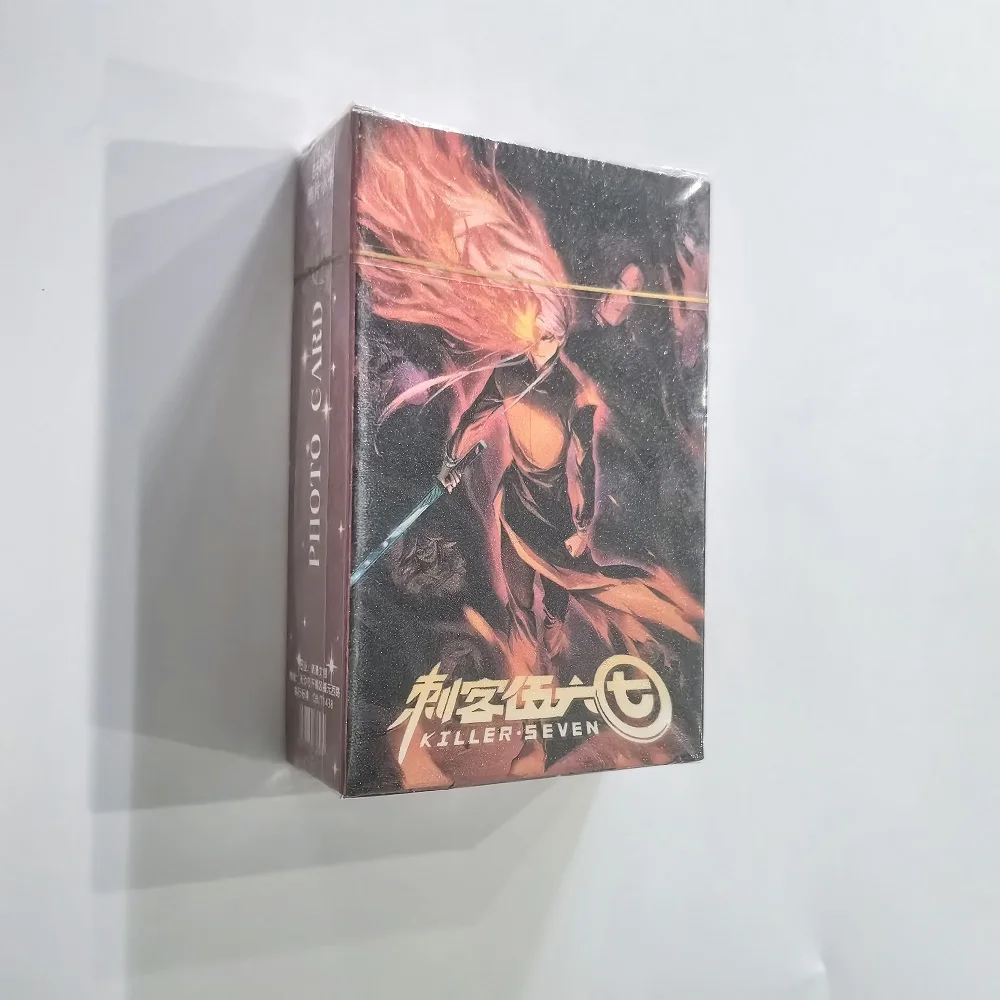 55 pçs/set anime chinês tesoura sete laser lomo cartão assassino sete álbum de fotos hd photocard coleção cartões