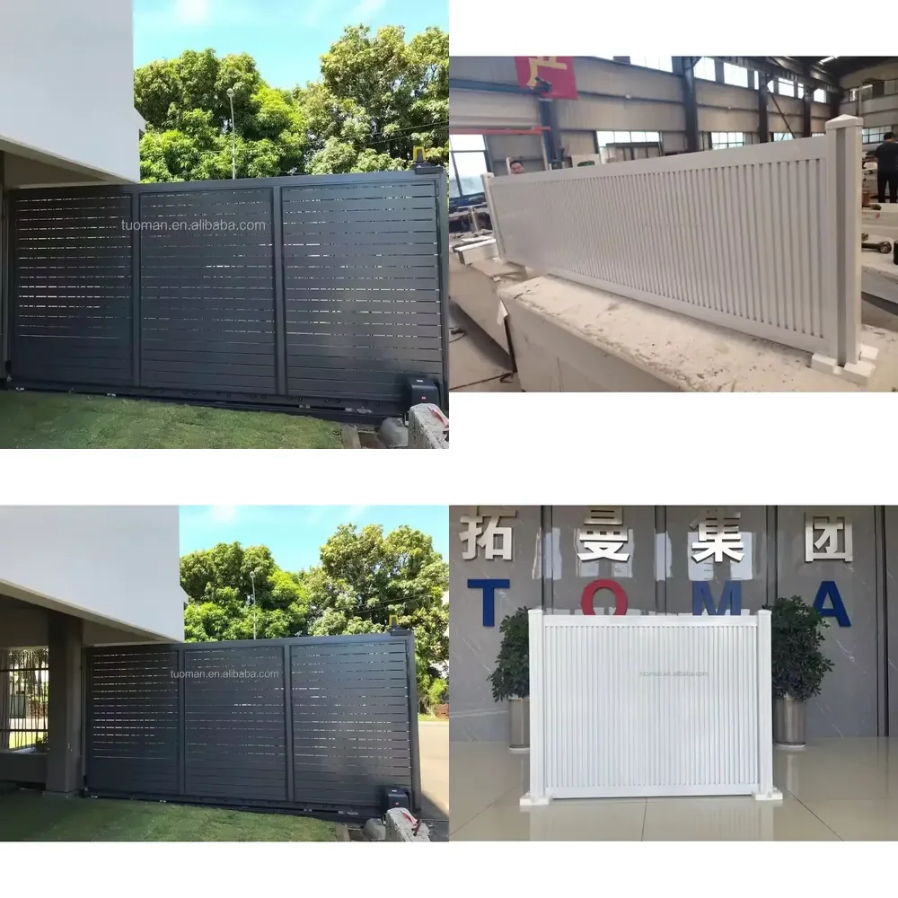 2026 TOMA Custom Modern Aluminum Fence Gate Stylish Residential Yard Privacy Fencing for Garden Decorative Easy DIY Courtyard