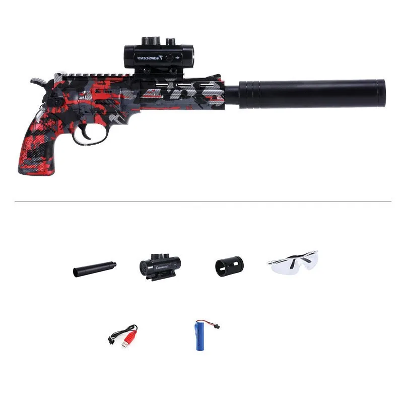 Pistola giocattolo arma Gel d'acqua Revolver pistola Blasters lanciatore di tiro elettrico Paintball Airsoft per adulti bambini CS Fighting