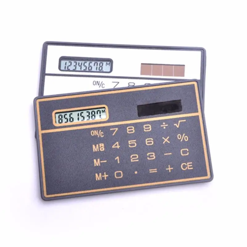 Portable Scientific Calculator Bank Card Handheld Calculator Mini Wallet Calculators Mathematics