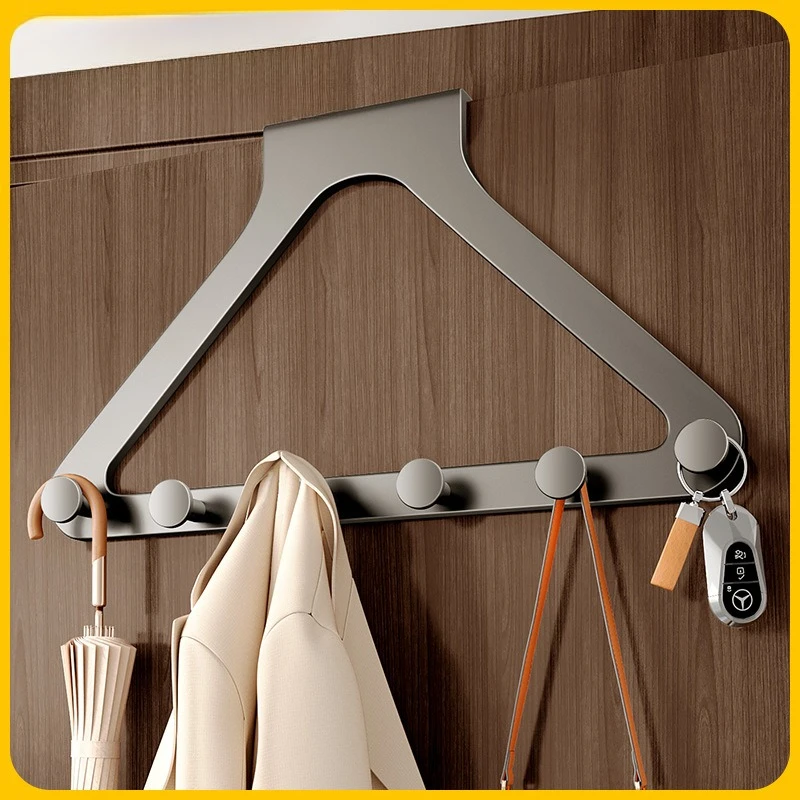 Klebehaken für Türen, Schlafzimmer, ohne Bohren, stark belastbar, Wandhaken, Viskosehaken, Türregal