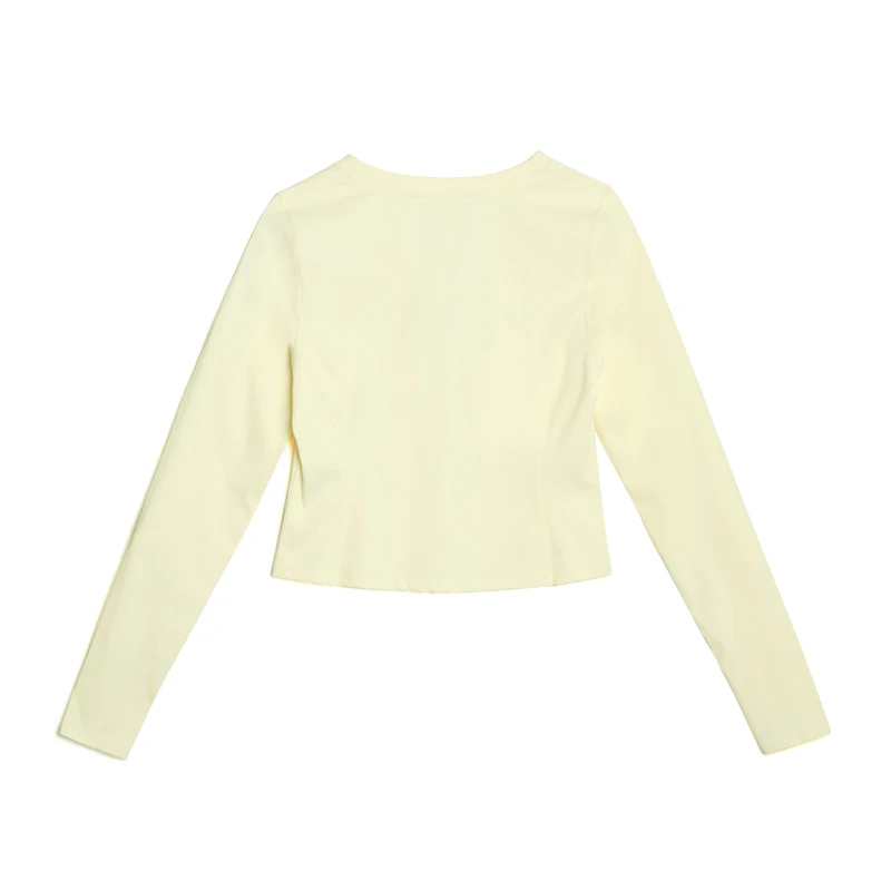 سترة نسائية منسوجة للياقة البدنية من Li-Ning بقصة ضيقة 75% بوليستر 25% إيلاستين سترة مريحة للترفيه AFDV586