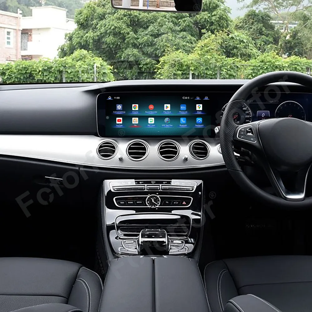 RHD Car Radio 12.3 Inch HD Screen For Mercedes Benz E Class 2017-2023 W213 GPS CarPlay Android 13.0 Multimedia Player Head Unit