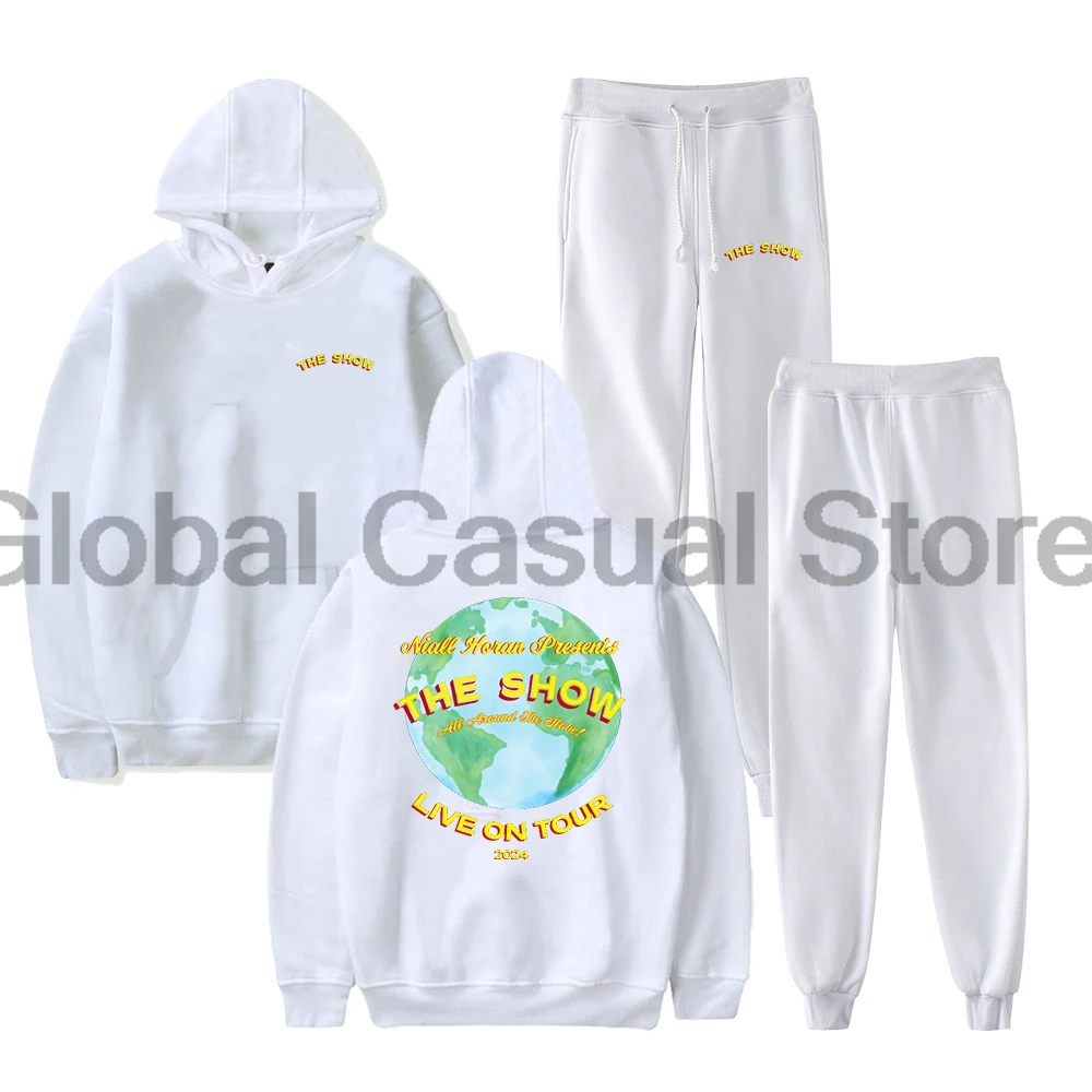 Niall Horan The Show World Tour 2024 Pullover Hoodie Jogger Pants Two Piece Set Sweatshirts+Sweatpants Women Men's Set