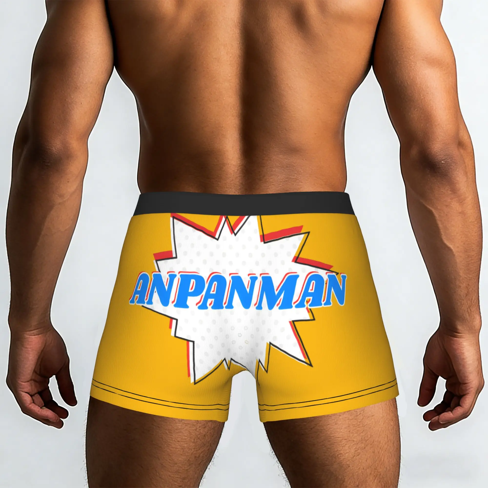 Anime Superhero anyway japan  Bandai Anpanman Underpants Homme Panties Male Underwear Print Shorts Boxer Briefs