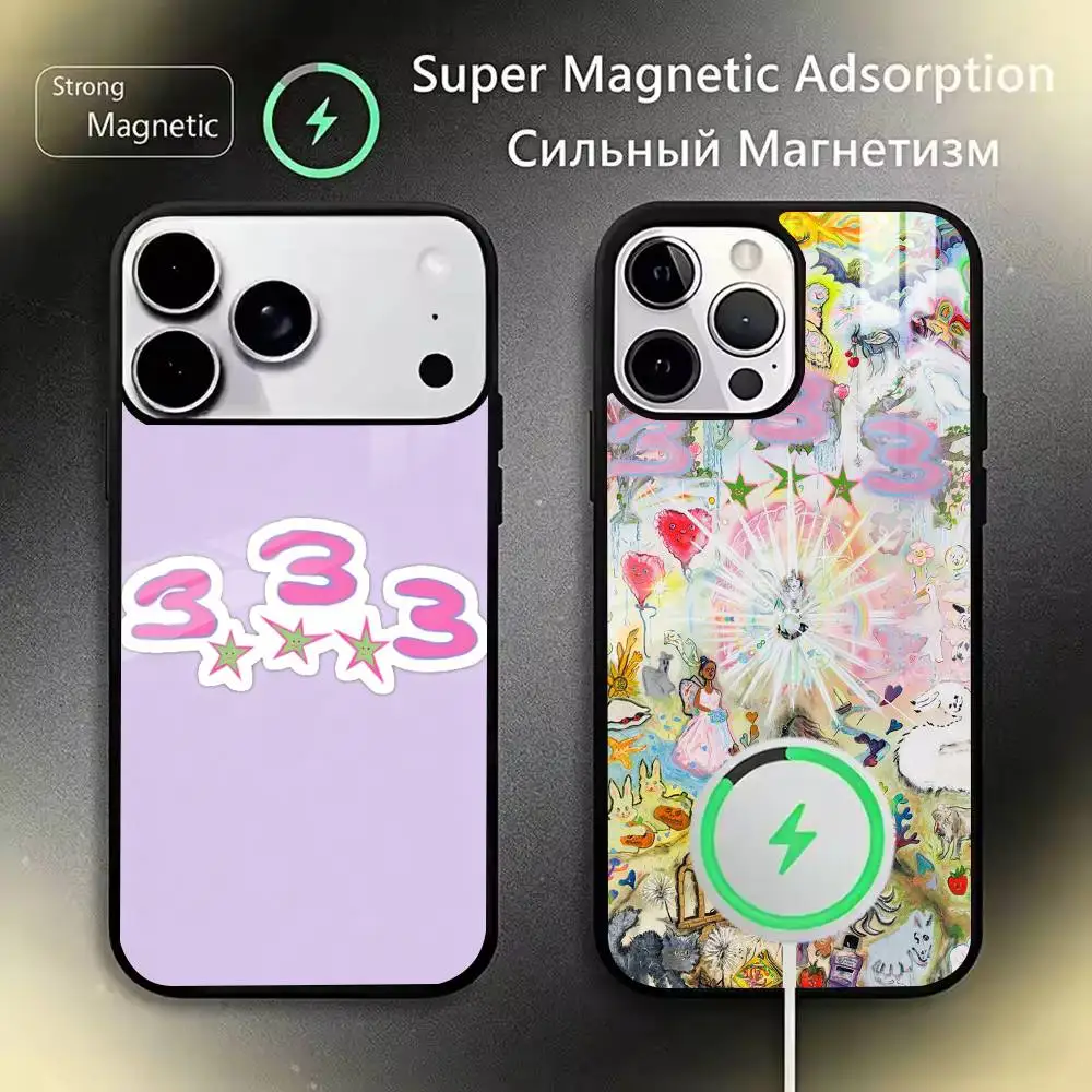 Rapper B-Bladee 333 Album Phone Case For iPhone17,16,15,14,13,12,11 Plus,Pro,Max Magnetic with Wireless Charging