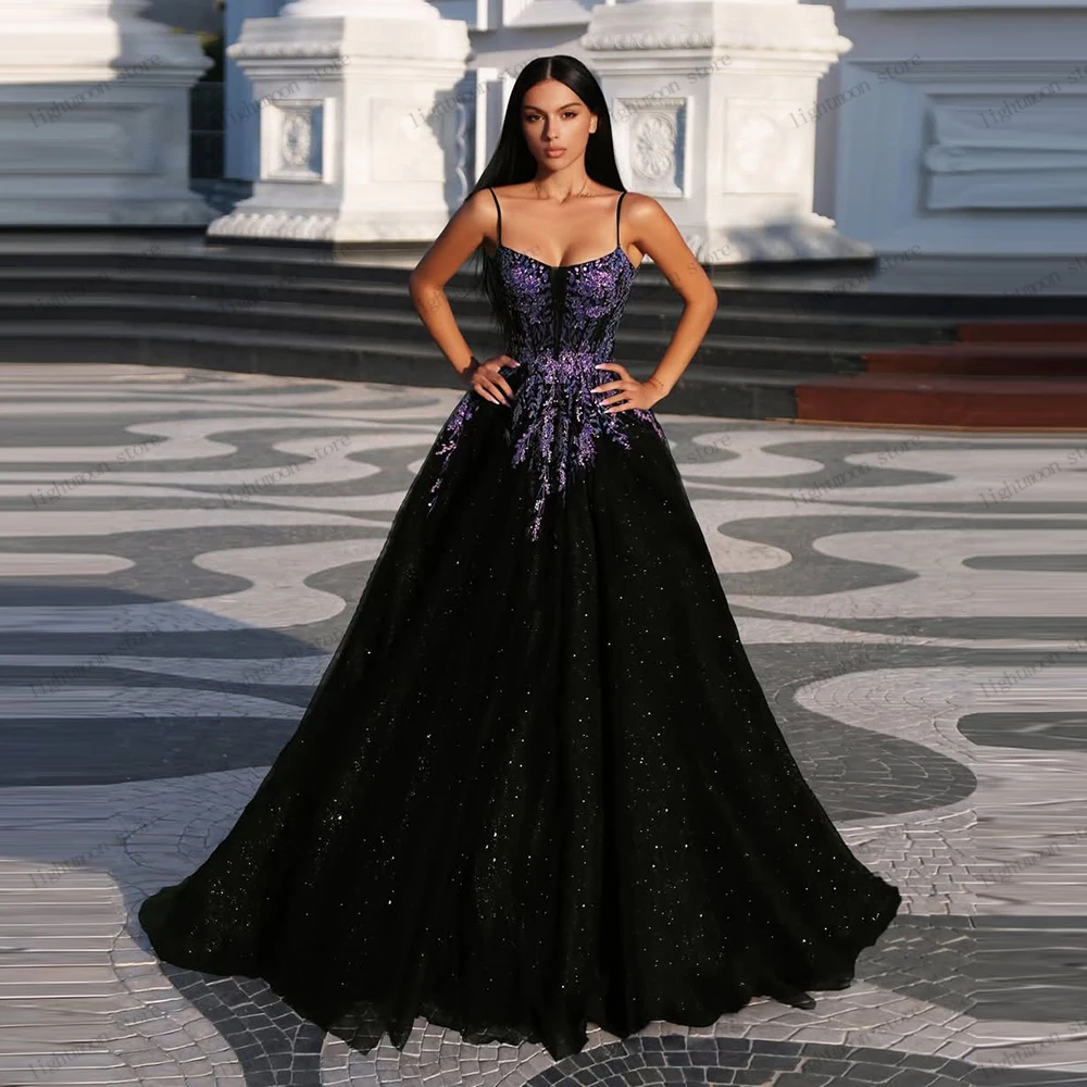 

Gorgeous Prom Dresses A Line Evening Dress Lace Appliques Tulle Tiered Robes For Formal Party Vestidos De Gala Customized 2025