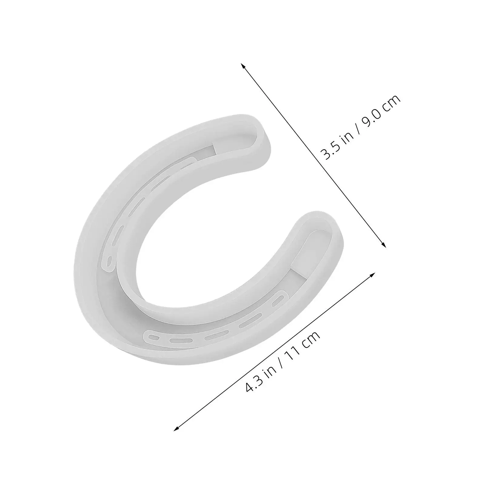 2pcs Portable Horseshoe Silicone Molds for Resin Jewelry, Cake Decorating, Candy & Plaster Making – Heat Resistant