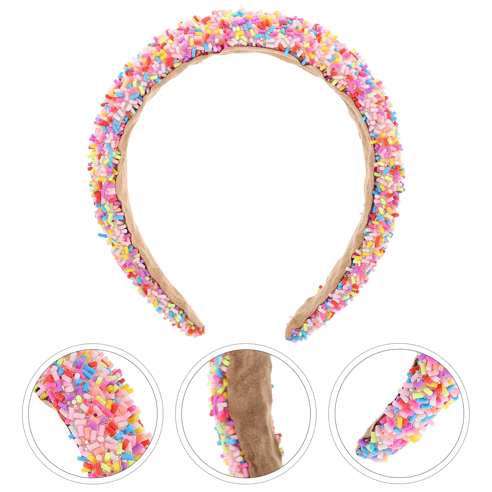 

Wide Headband Sponge Padded Fashion Women Head Accessories Bright Color Multi Functional Party Daily Wear Gift