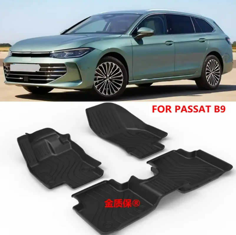 Passend für 2025 Volkswagen B9 Passat Autoteppich für B9 Passat Autoteppich Passend für B9 Passat Wasserdichte Kofferraummatte B9 Passat Fußmatten