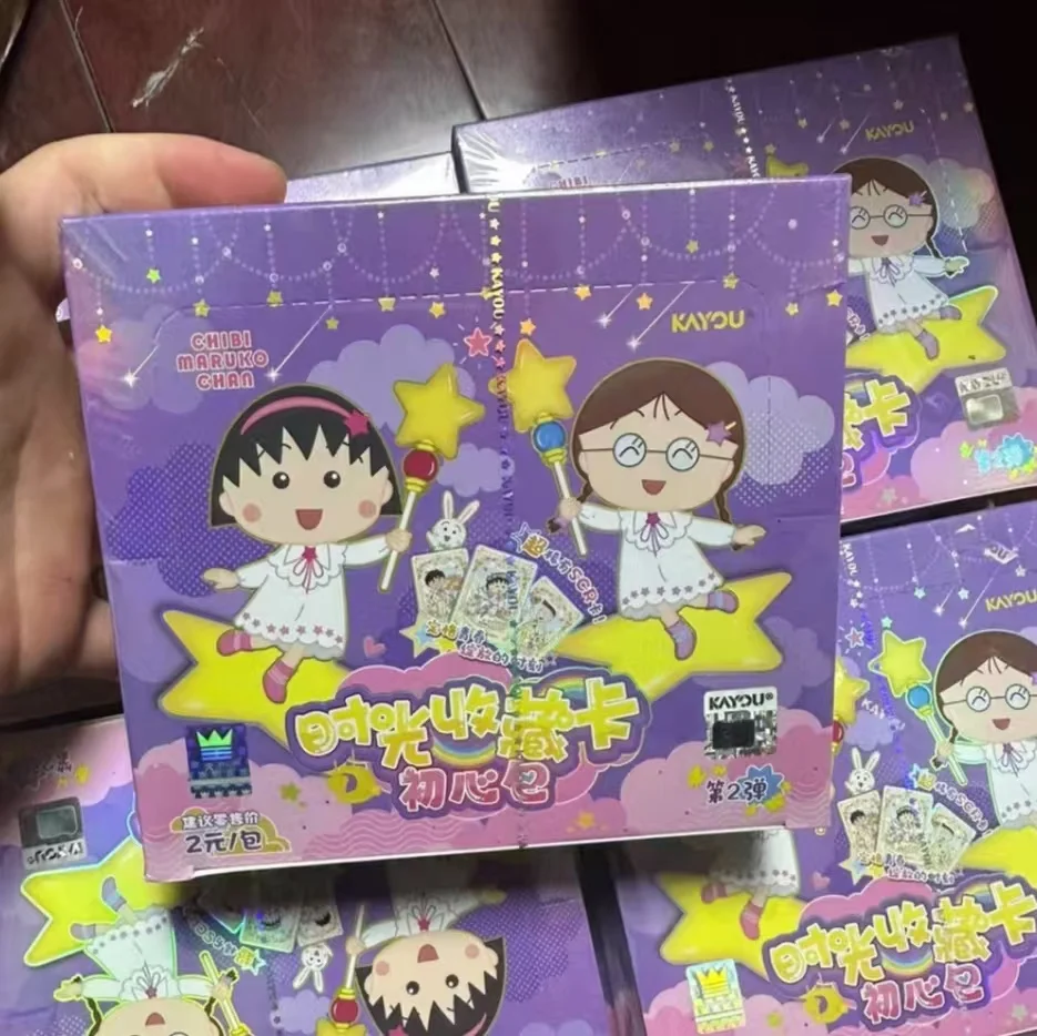KAYOU Genuine Chibi Maruko-chan Card First Dream2ND Animation Comic Cartoon Periphery Collect Card Toy for Children Holiday Gift