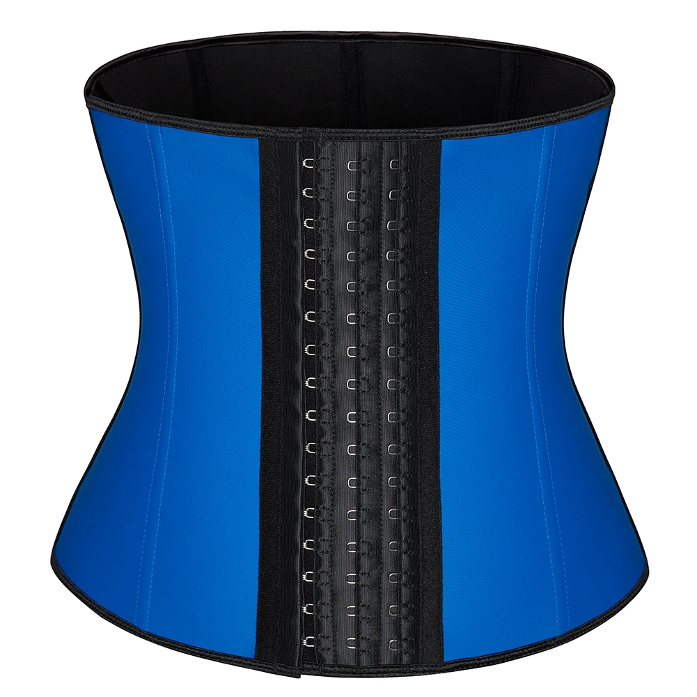 Fajas Colombianas lateksowy gorset Waist Trainer Cincher 9 stalowy bez kości pas wyszczuplający gorset Underbust Sport Shapewear